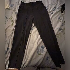 Athleta Pintuck Venice Pants Women’s Size Small Black High Rise Athleisure Crop